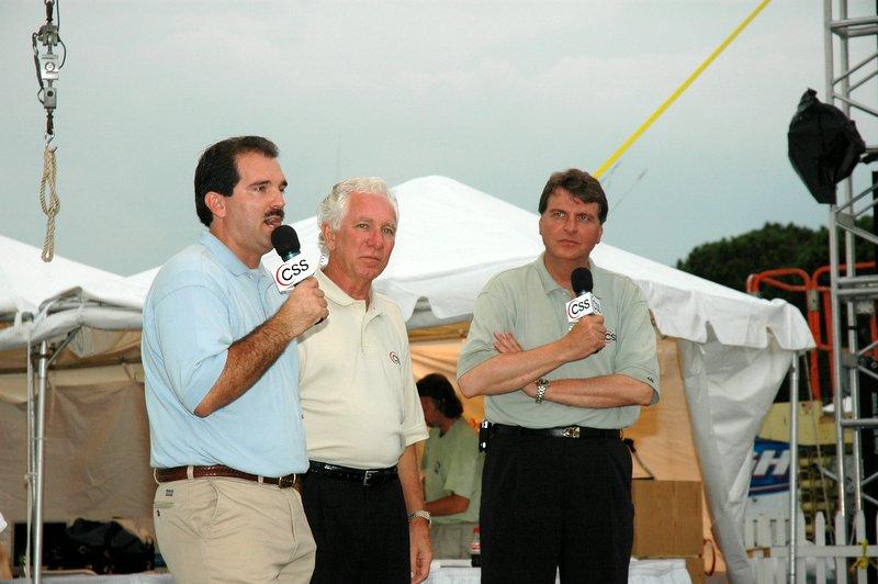 Photo of announcers from previous tournament